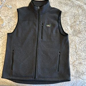 NEW Men’s LL Beans Fleece Vest M Charcoal Heather Grey
